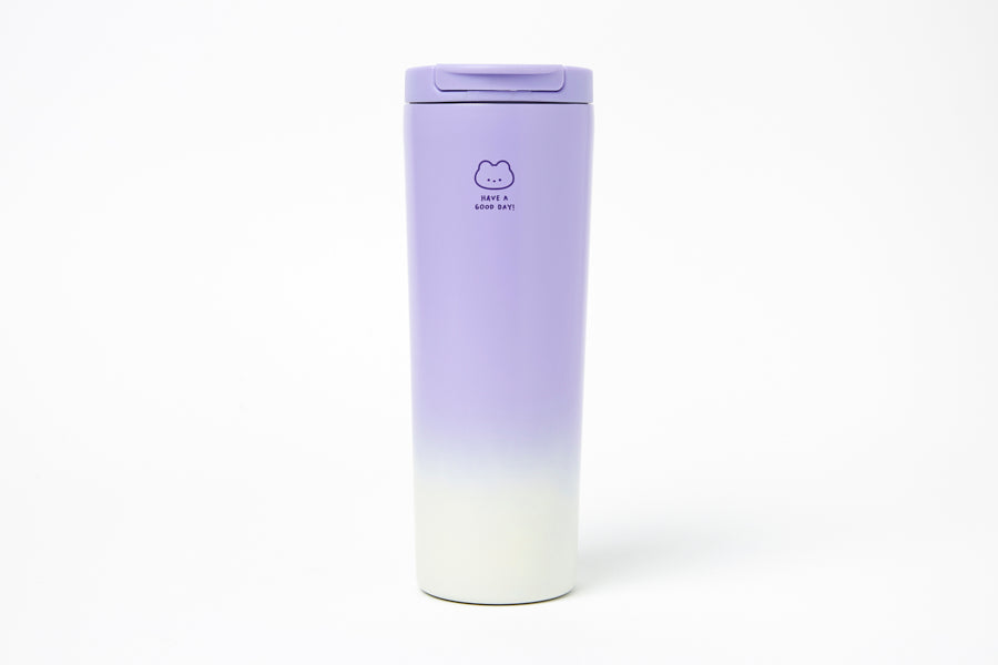 Gradient Tumbler (450ml) - Purple Bear