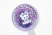 Round Hand Glitter Mirror 'My Lovely Day' Babichon (Purple)