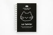 Spiral Notebook - Cat (Black)