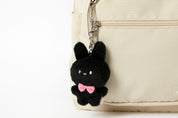 MINI KEYRING RIBBON RABBIT BLACK