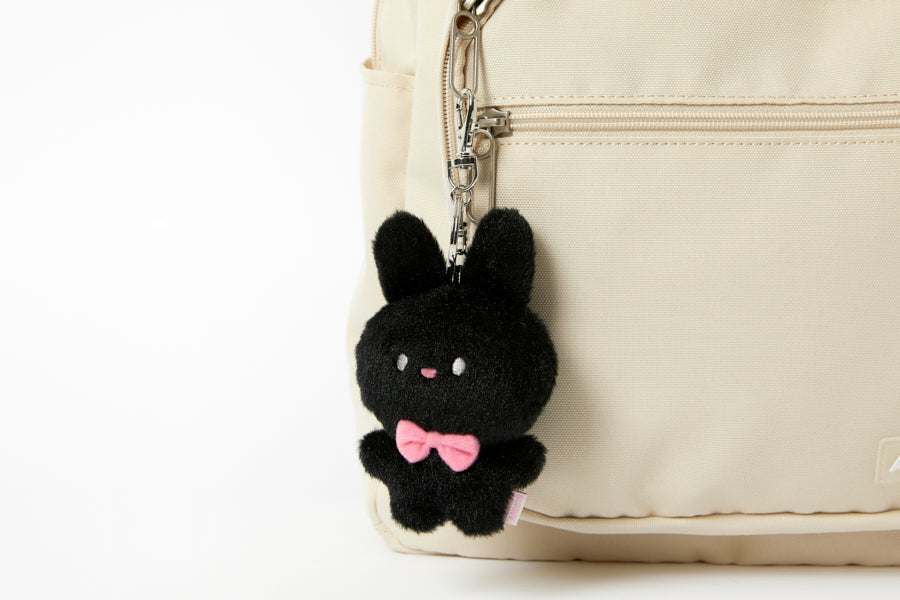 MINI KEYRING RIBBON RABBIT BLACK