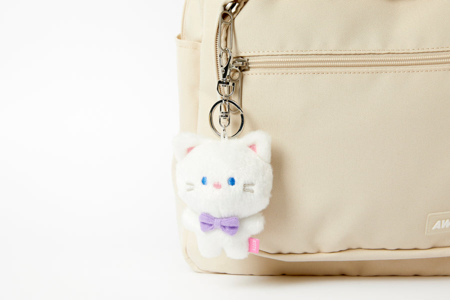 MINI KEYRING RIBBON CAT