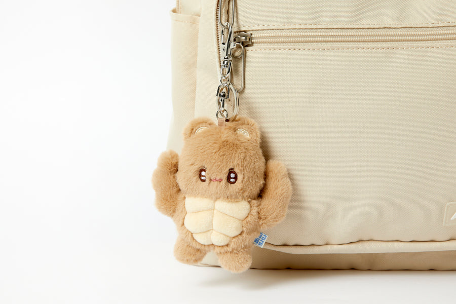 BAG CHARM MUSCLE SERIES BEAR