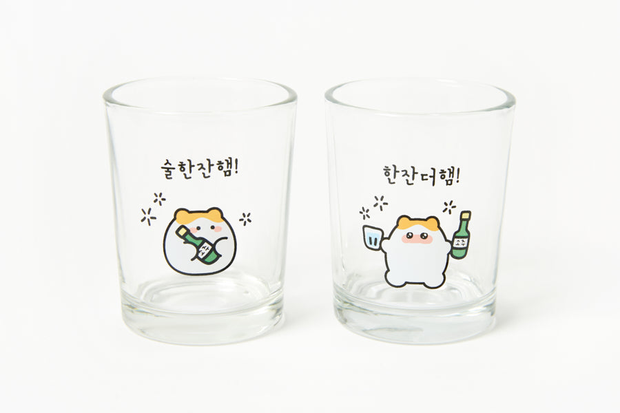 Mini Soju Glass Set: Hamster (75ml)