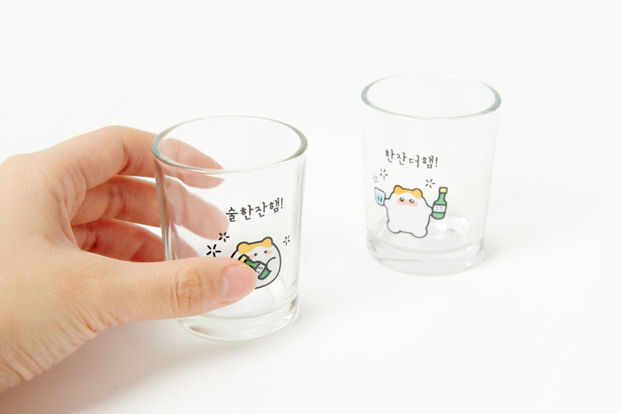 Mini Soju Glass Set: Hamster (75ml)