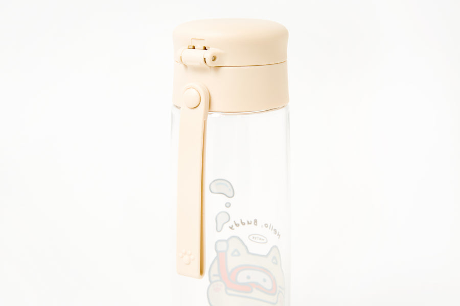 Paw Button Bottle (520ml) - Scuba Cat