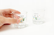 Mini Soju Glass Set: Retro Puppy Buddies (60ml)