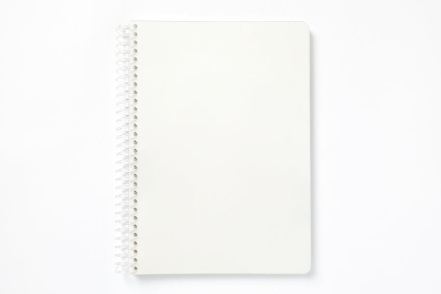 Transparent Cover Spiral Notebook - Apple Clover