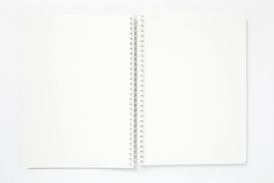 Transparent Cover Spiral Notebook - Apple Clover