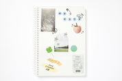 Transparent Cover Spiral Notebook - Apple Clover