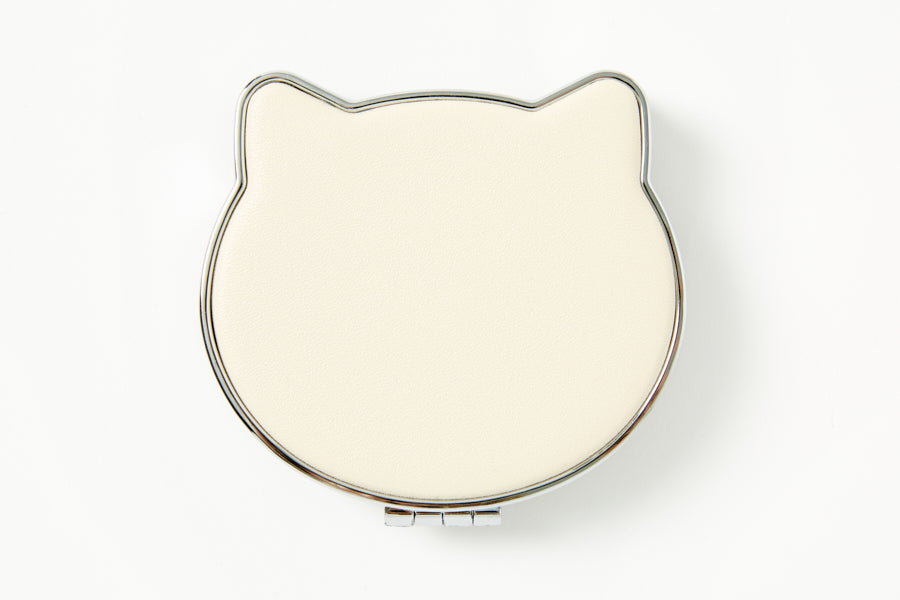 Cheese Cat Compact Glitter Mirror