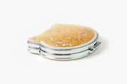 Cheese Cat Compact Glitter Mirror