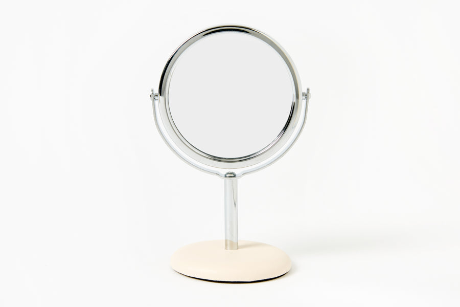 Round Standing Desk Mirror (Bichon)