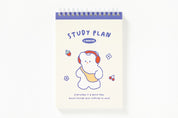 4-Month Study Planner - Rabbit Headphones