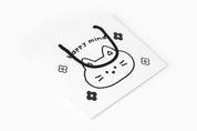 Gift Bag - 'Happy Mind' Cat (Black and White)