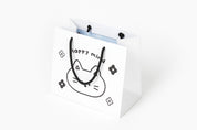 Gift Bag - 'Happy Mind' Cat (Black and White)