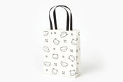 Gift Bag - Puppy and Cat Illustration (White)