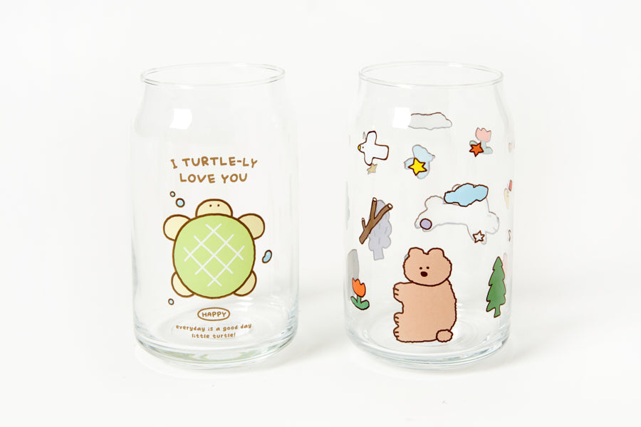 Can Glass Cup (470ml) - Turtle