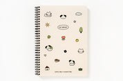 Spring Notebook - Puppy and Cat (Beige)