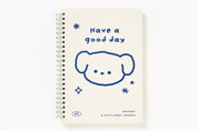 A5 Spring Notebook - Puppy (Ivory)