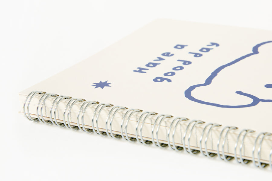 A5 Spring Notebook - Puppy (Ivory)