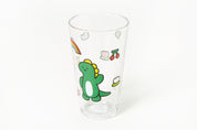 Glass Cup (480ml) - Rainbow Dino