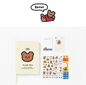 2025 My Bear Diary - Brown Bear (Ivory)