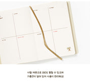 2025 'Hello My Days' Diary - Bear (Ivory)