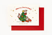 Christmas Pop-Up Card - Trio Santa