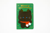 Pom Pom Christmas Card - Fluffy Cat