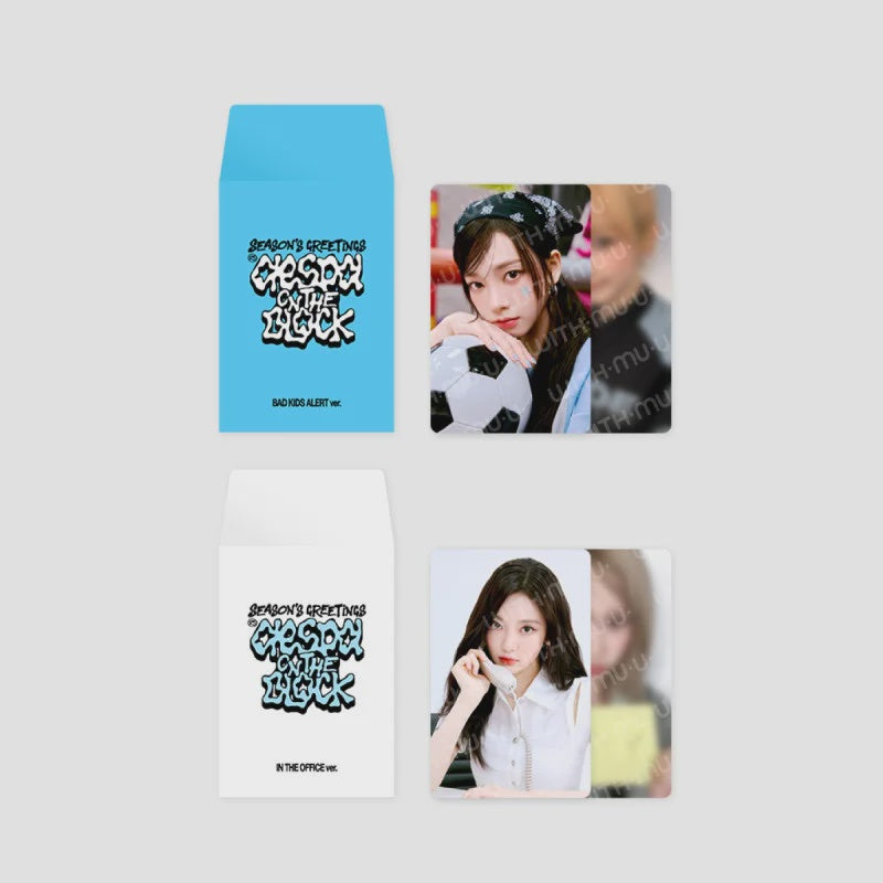 [PRE-ORDER] 2025 SM ARTIST SEASON’S GREETINGS 31 RANDOM TRADING CARD SET (aespa Ver.) 2 Versions