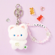 Mini Keyring Clover Charm Cat