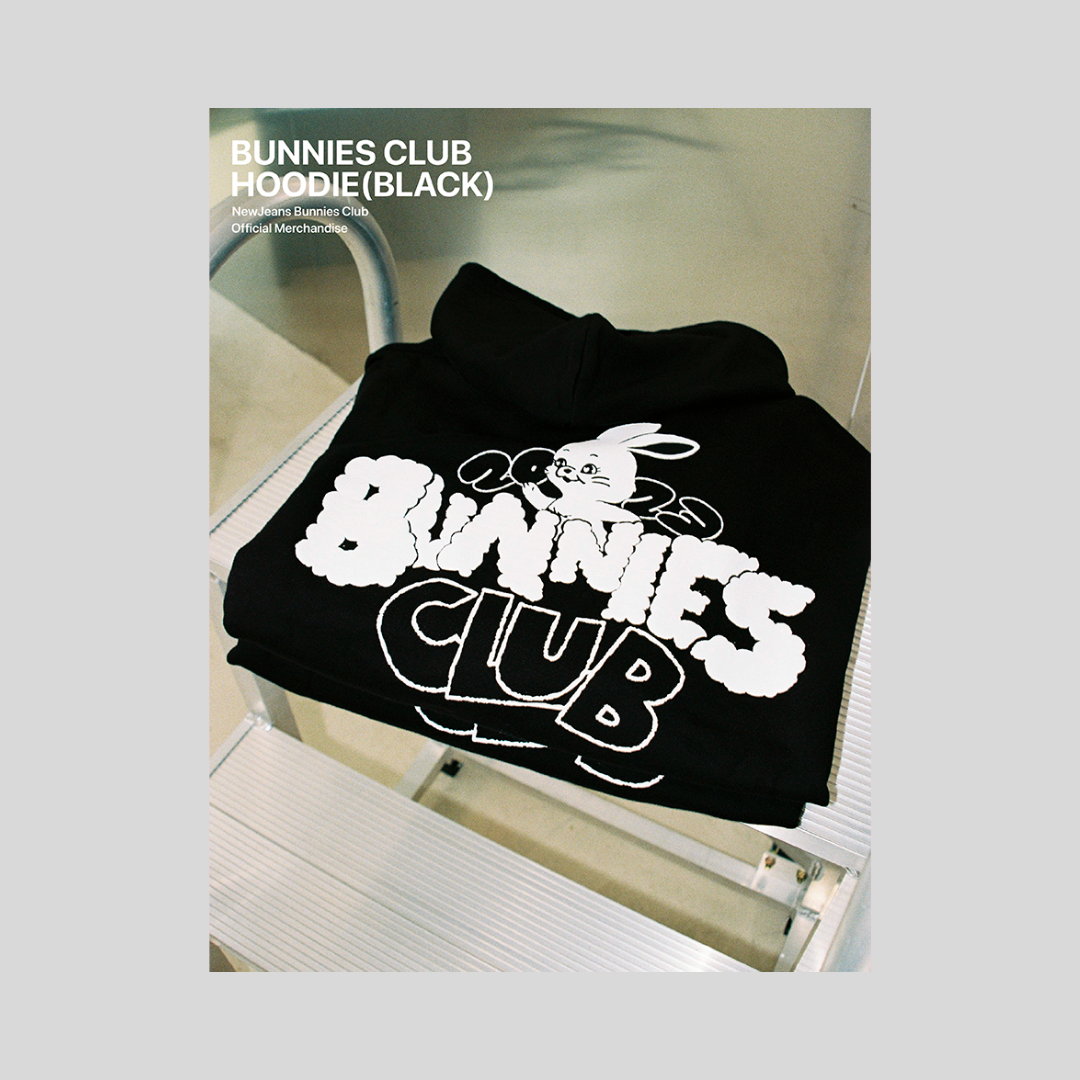 NewJeans Bunnies Club Hoodie Black – Amuse Ground