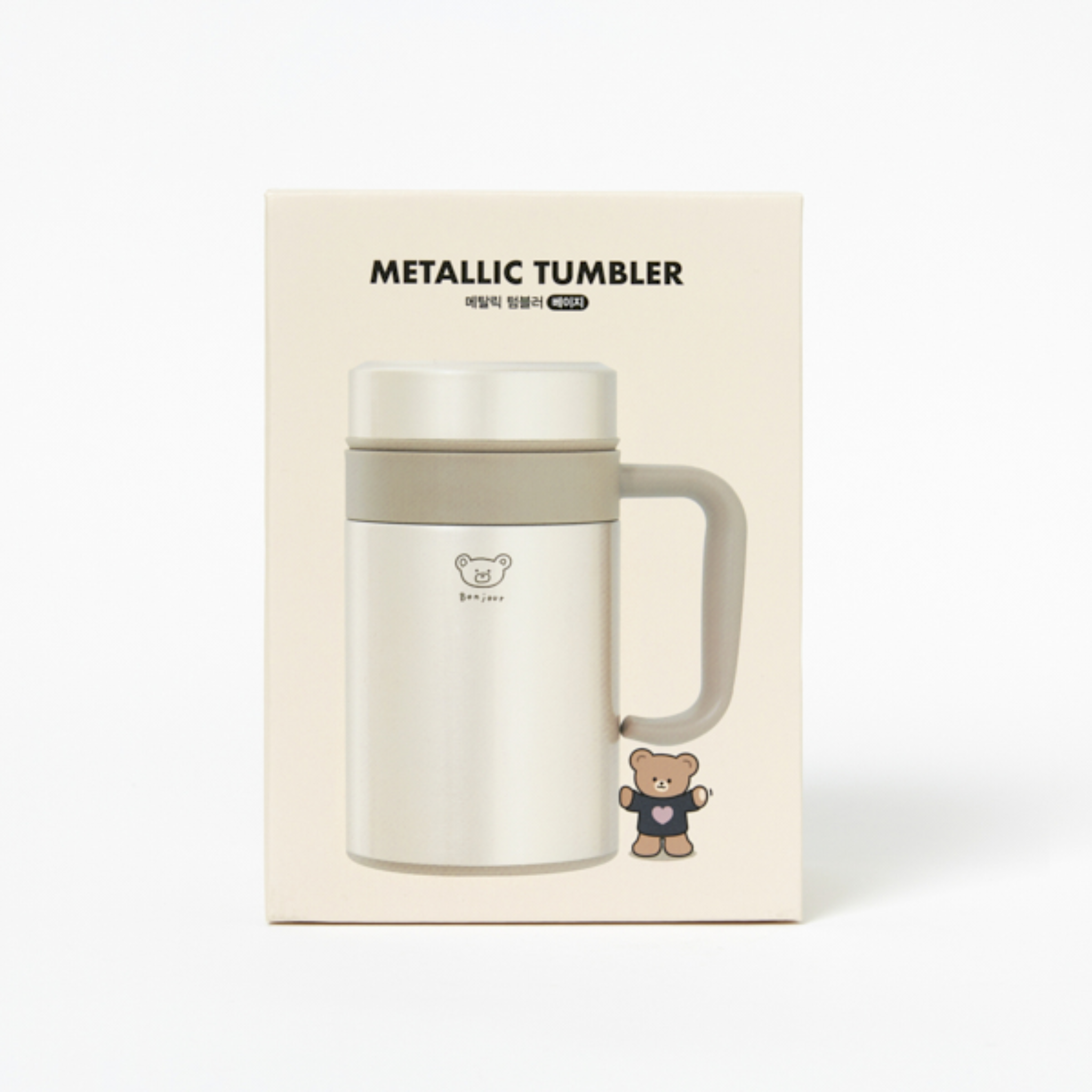 STRAIGHT MUG TUMBLER  420ML BEIGE