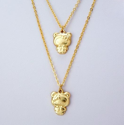 Sanrio Japan Necklace Hello Kitty Gold