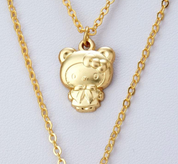 Sanrio Japan Necklace Hello Kitty Gold