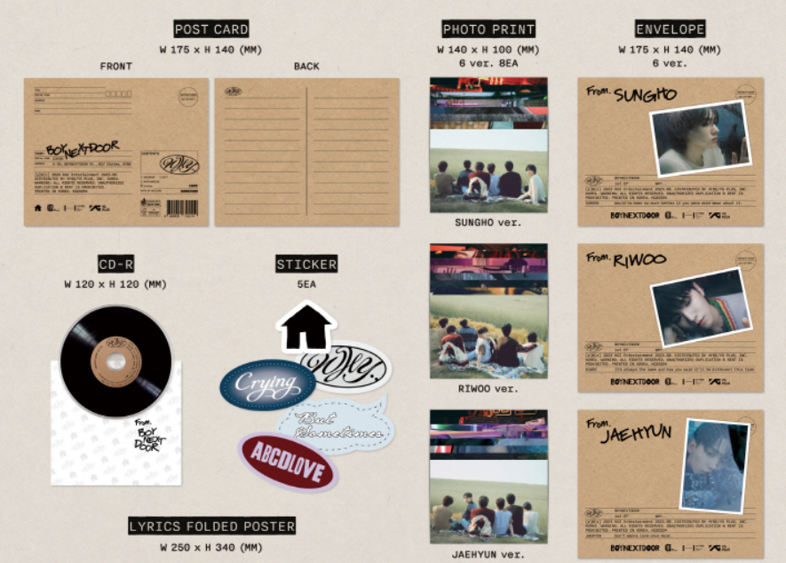 BoyNextDoor 1st EP Album "Why" (LETTER Ver.) (Random)