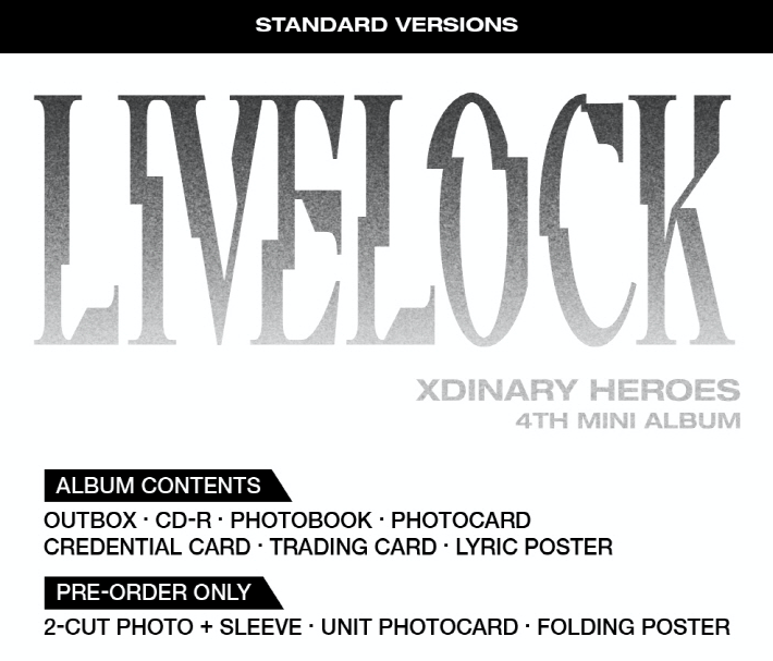 XDINARY HEROES LIVELOCK [4TH MINI ALBUM]