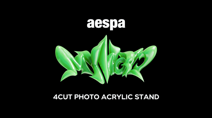 aespa Official MD "MY WORLD" 4 Cut Photo Acrylic Stand