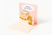 Card Pop-up Confetti Bear