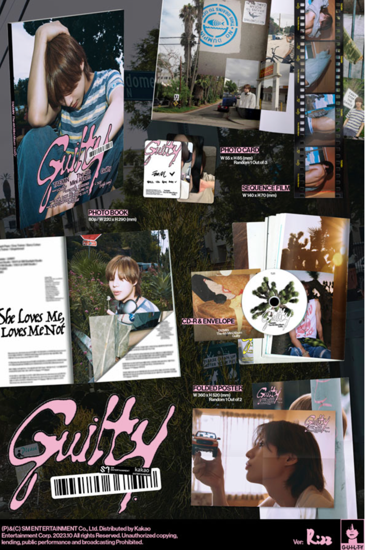 Taemin (SHINee) 4th Mini Album GUILTY Photobook Version