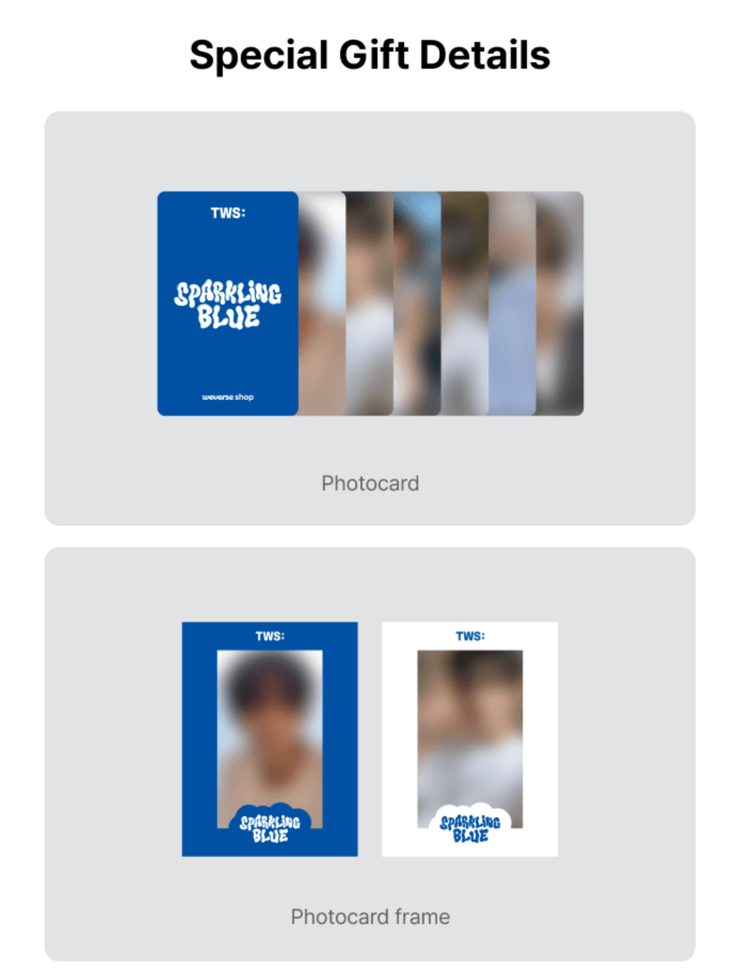 TWS 1st Mini Album Sparkling Blue Set + Weverse Shop Gift