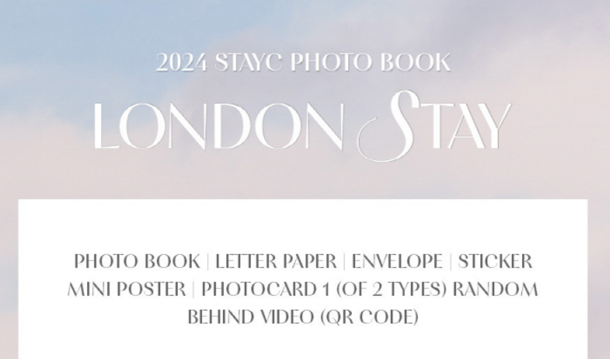 STAYC - 2024 STAYC PHOTOBOOK LONDON STAY