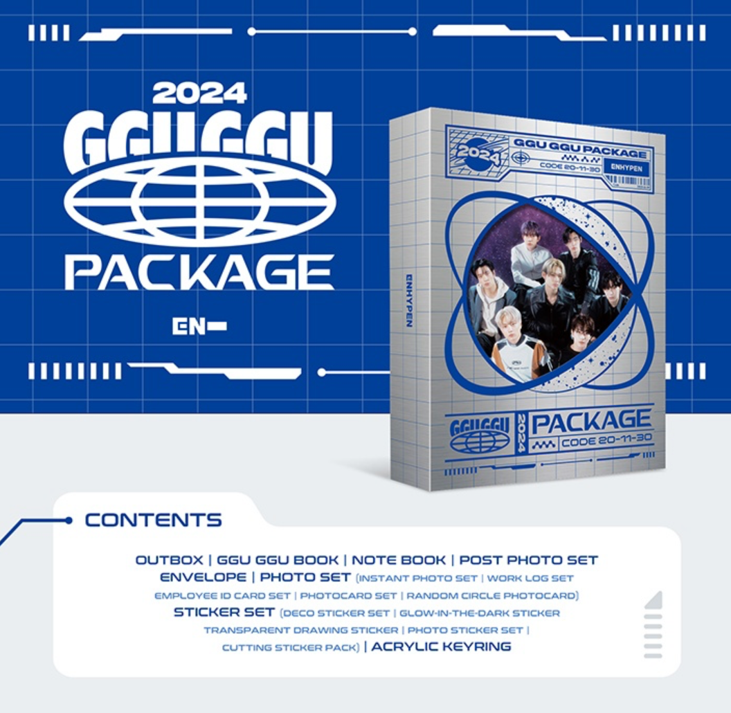 Enhypen 2024 GGU GGU PACKAGE + WEVERSE POB