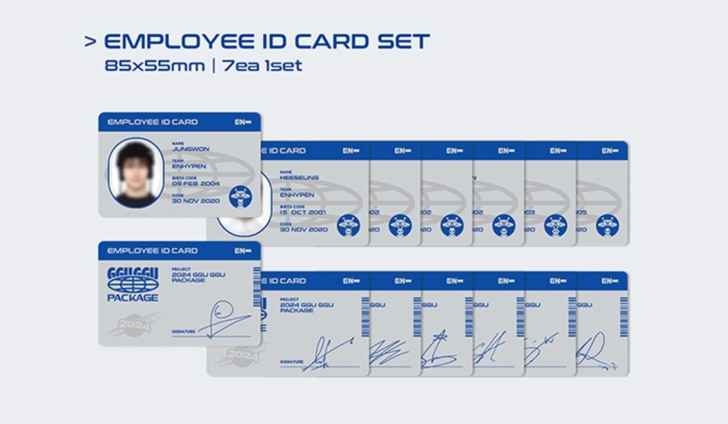 Enhypen 2024 GGU GGU PACKAGE + WEVERSE POB