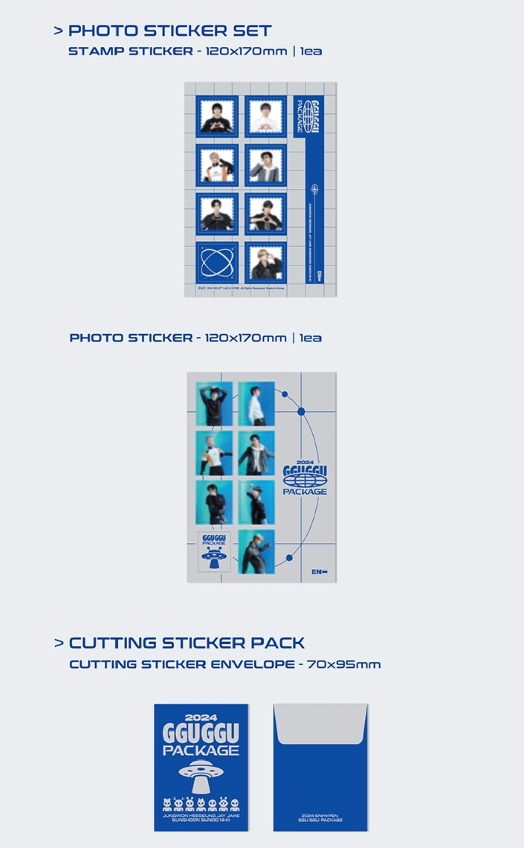 Enhypen 2024 GGU GGU PACKAGE