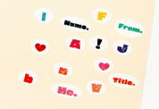 Sticker Alphabet