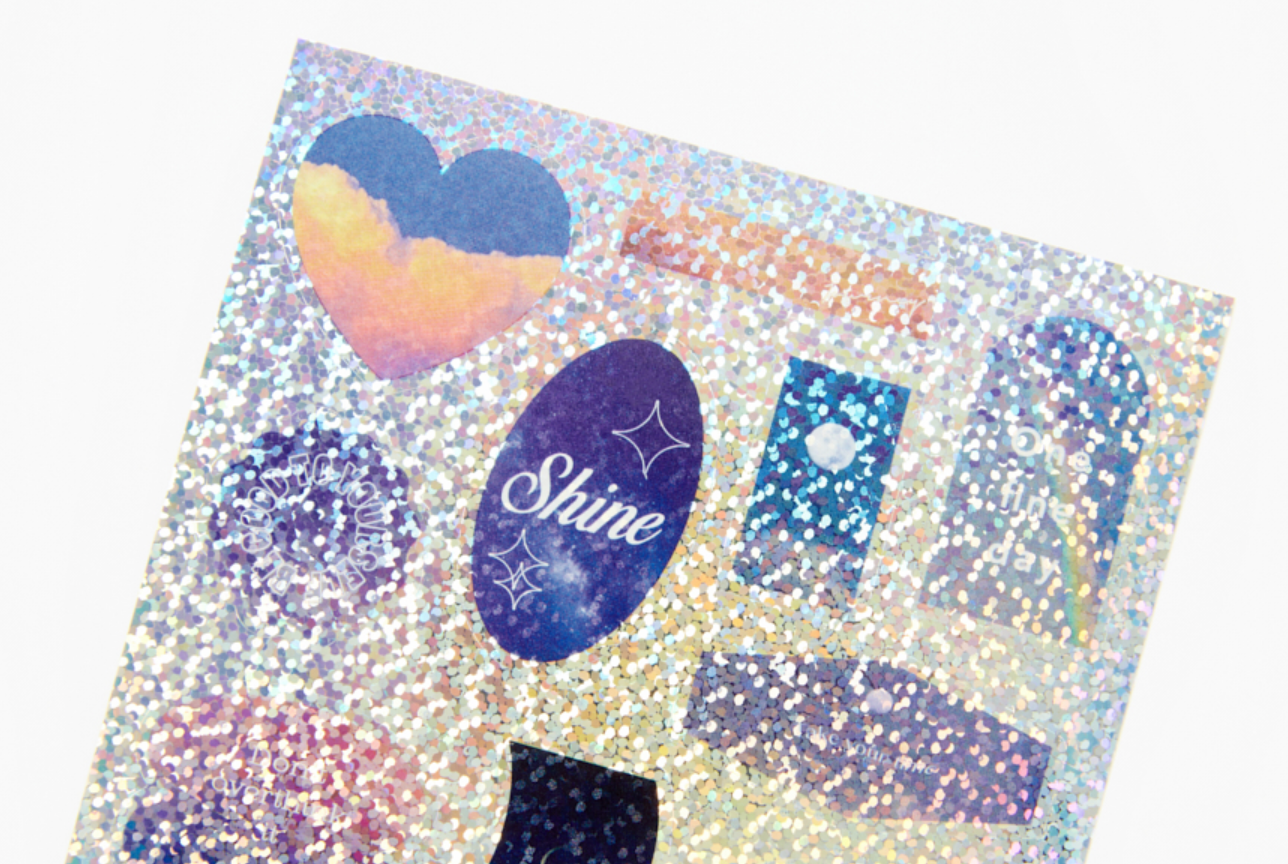 Sticker Lettering Hologram