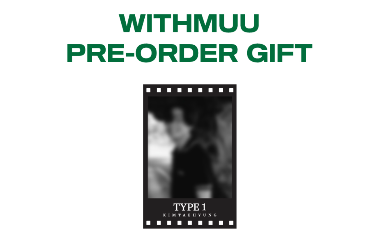 BTS V Kimtaehyung Photobook "Type 1" with WithMuu POB