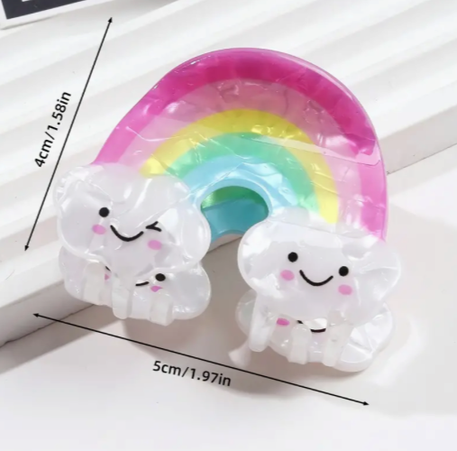 Hair Clip Rainbow